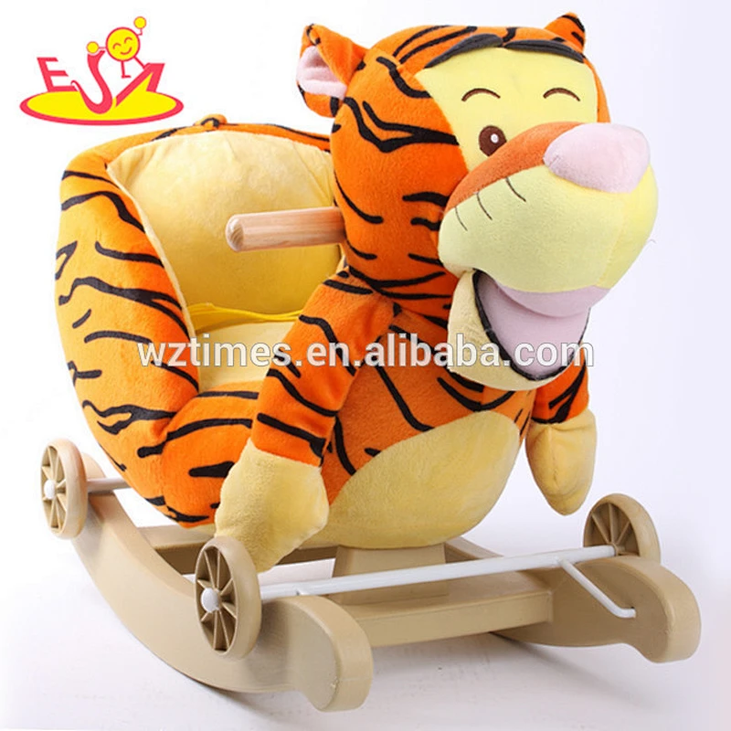 wholesale hottest sale baby wooden outdoor rocking horse W16D070