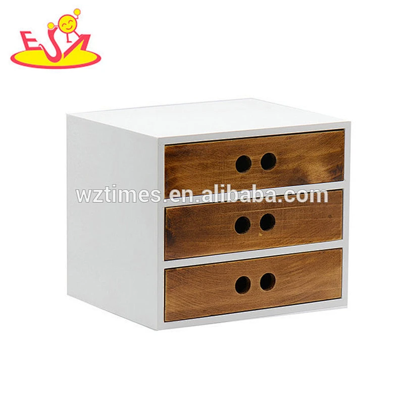 Wholesale delicate living room furniture wooden white drawers for home use W08C254