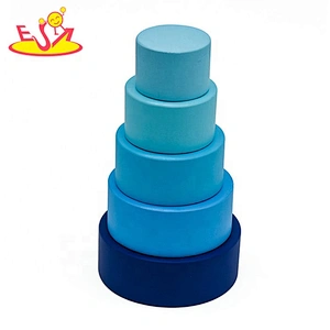 2019 New arrival educational wooden stacking and nesting toys for kids W13D204B