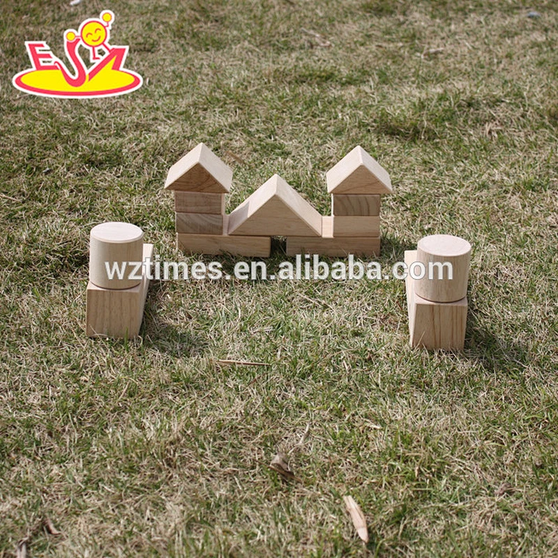 2018 wholesale wooden building block box kid wooden building block box educational wooden building block box W13A086