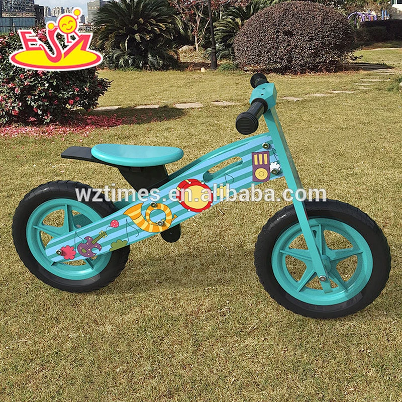 2018 Wholesale original work children wooden balance bikes for boys W16C178