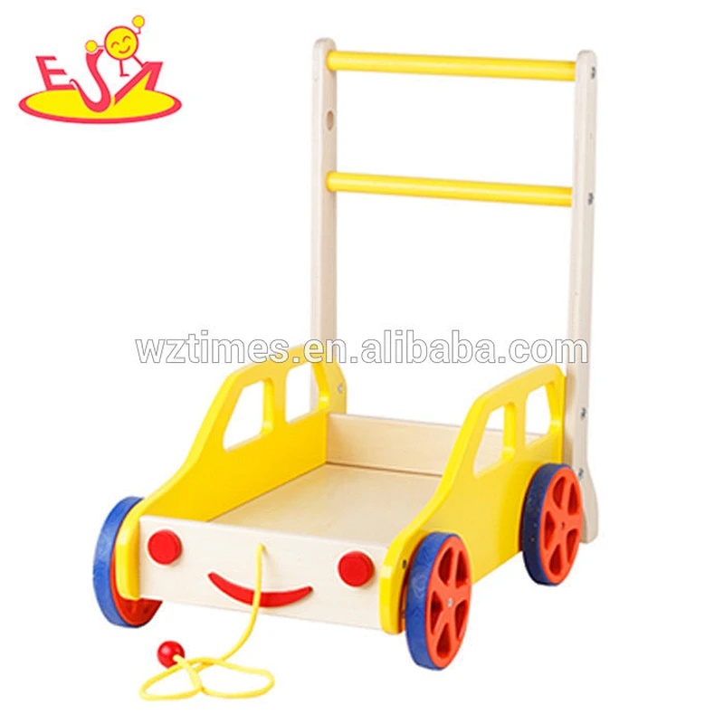 wholesale baby wooden walker toy educational kids wooden walker toy outdoor children wooden walker toy W16E020