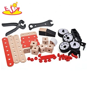 2019 New arrival assembly car set wooden diy toys for kids W03B083