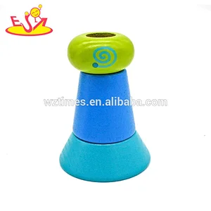 Educational creative city buildings wooden toys building blocks for kids W13A139