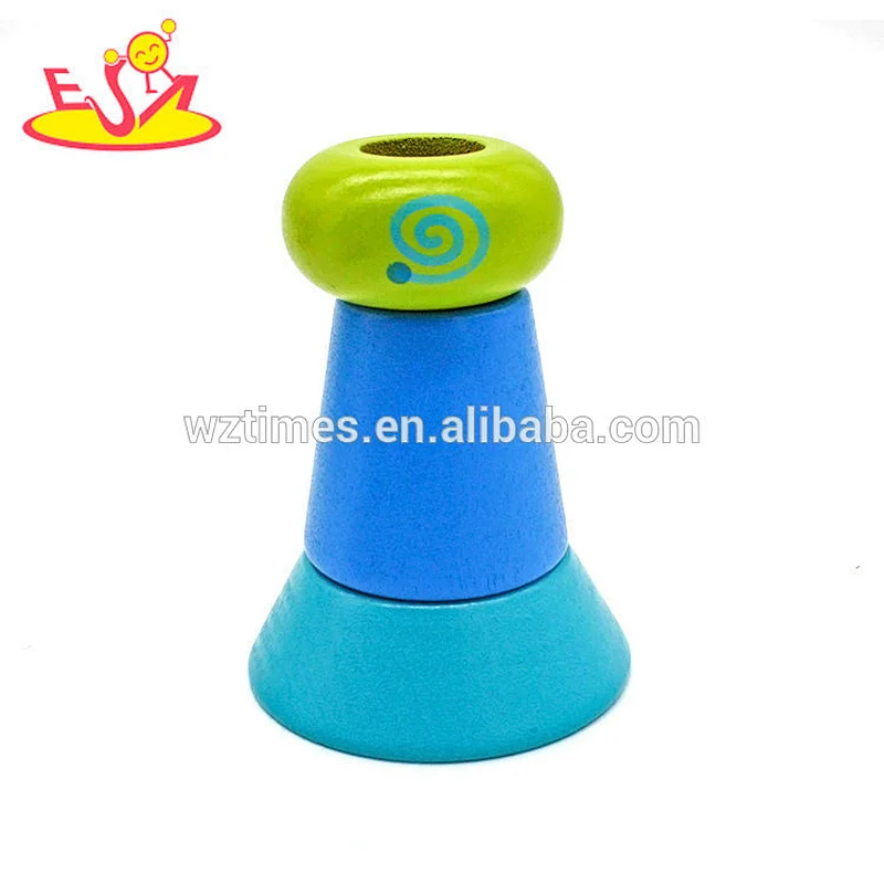 Educational creative city buildings wooden toys building blocks for kids W13A139