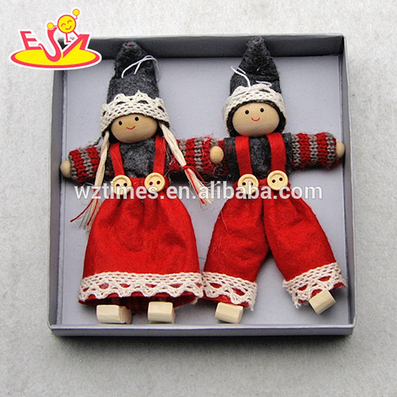 New products cartoon characters wooden dolls for toddlers W02A231