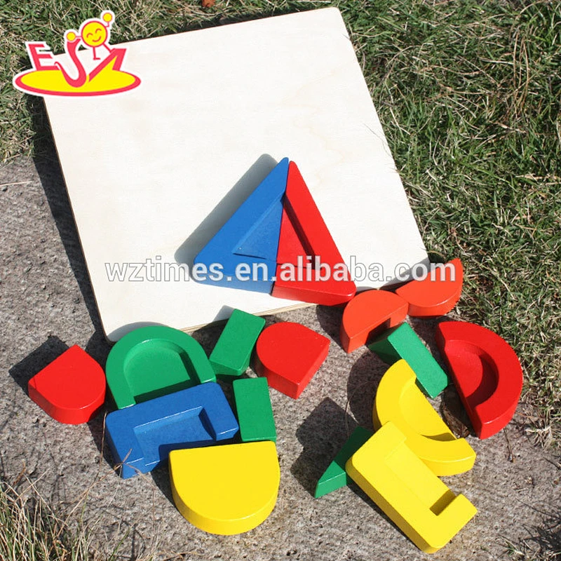 wholesale kids educational wood geometric toy for preschoolers W13E061