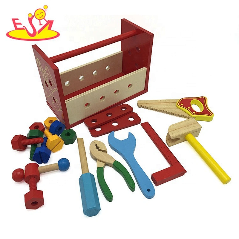 Top sale kids garden wooden toy tool kit for pretend play W03D121