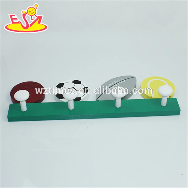 wholesale most popular lovely animal wooden baby coat hook for sale W09B020