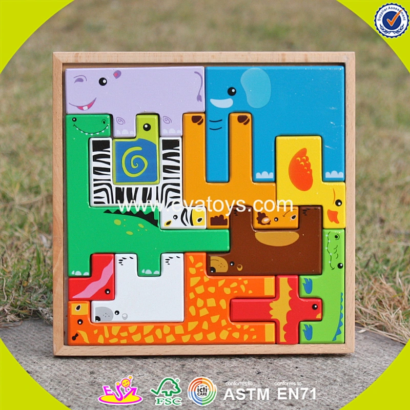 2018 New design wooden colorful puzzle game mini wooden colorful puzzle game children wooden colorful puzzle game W14A109
