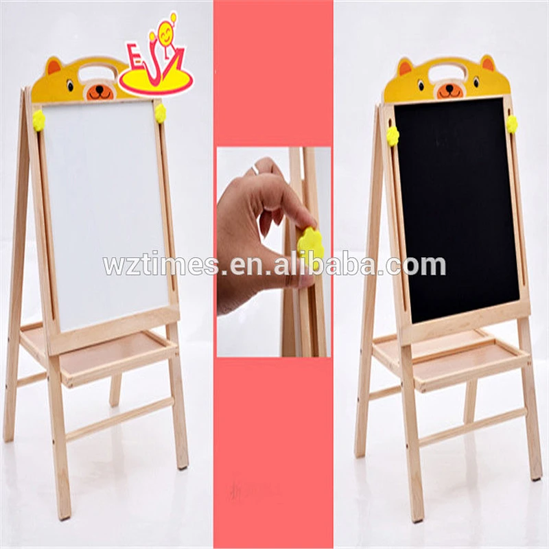 Magnetische whiteboard Staffelei der pädagogischen hölzernen Zeichnung für Kinder W12B085