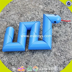 New design baby wooden snake toys for wholesale W01B035