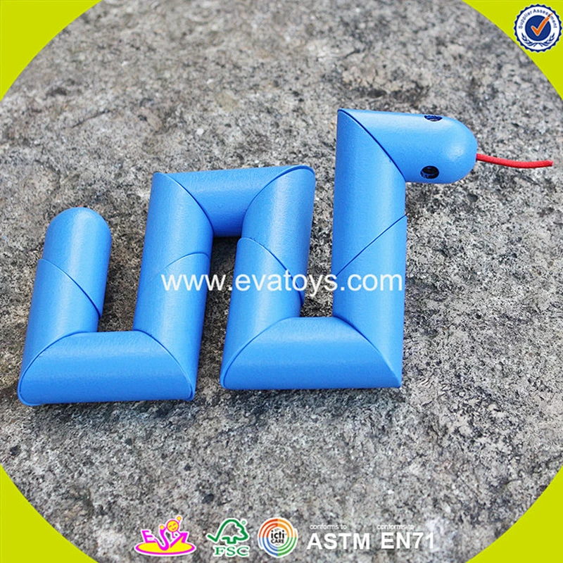 New design baby wooden snake toys for wholesale W01B035