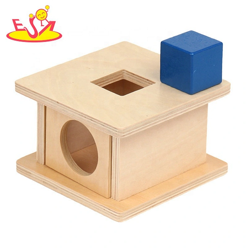 Best design Montessori box wooden object permanence games fo r baby W12F086
