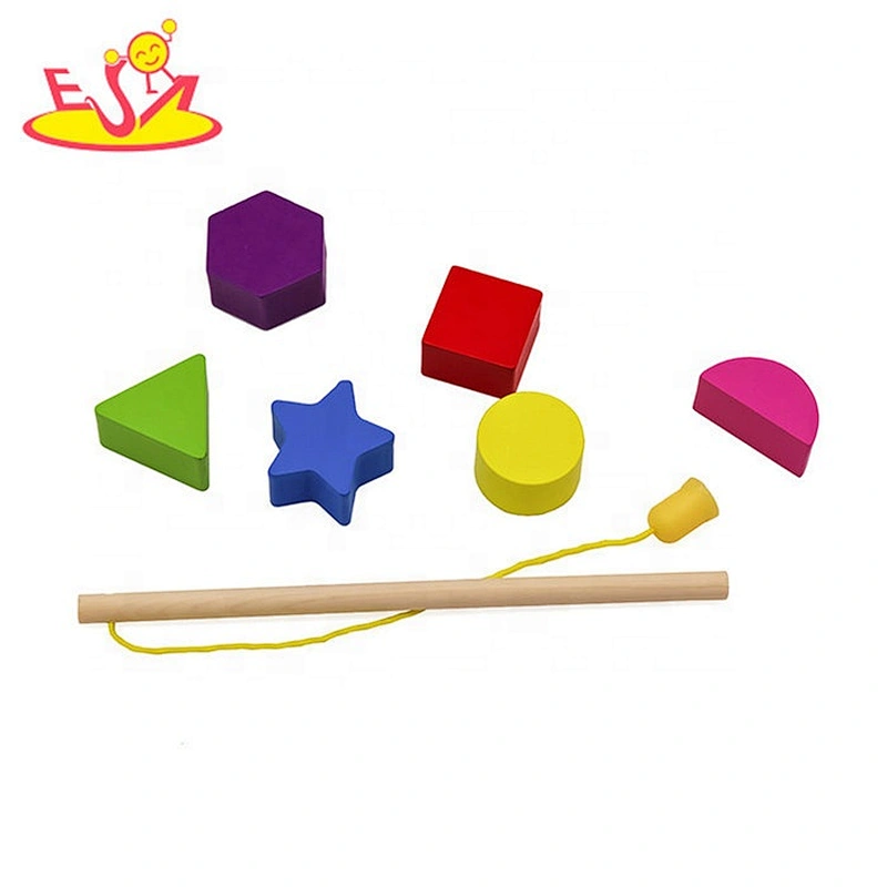 2019 New hottest baby colorful wooden educational toys for 3 year olds W13E075B
