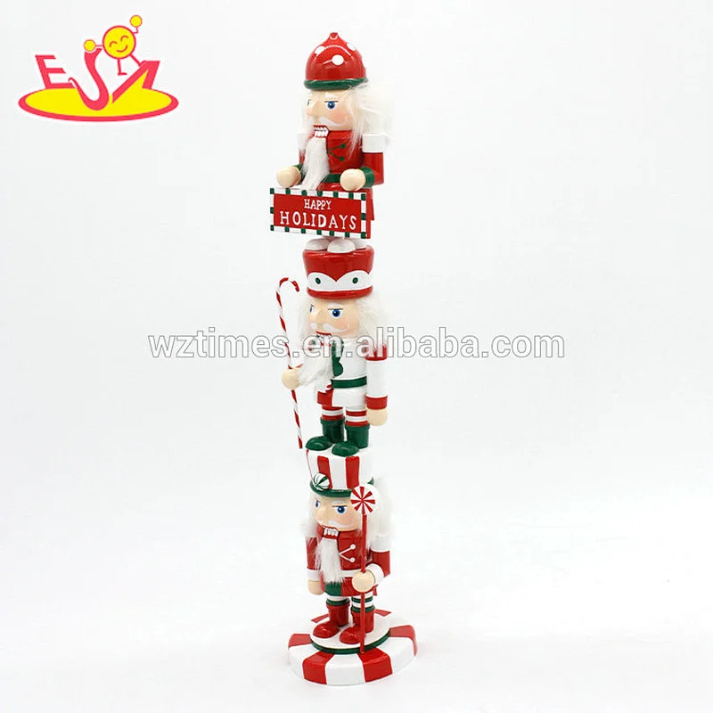 2018 Wholesale cheap kids doll toy wooden soldier nutcracker doll for sale W02A285