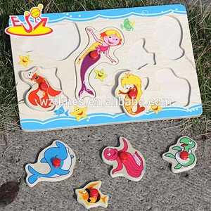 New fashion kids wooden 3d puzzle cheap children wooden 3d puzzle for education W14M085