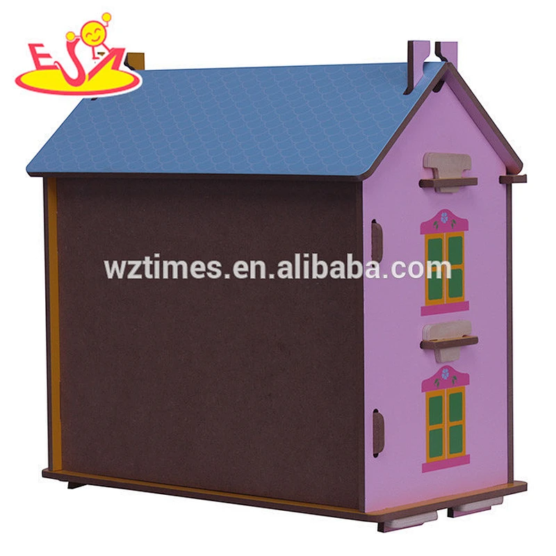 wholesale top quality kids wooden dollhouse miniatures most popular baby wooden dollhouse miniatures W06A129
