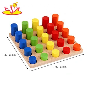 New hottest first teaching set wooden montessori baby toys for wholesale W12F082