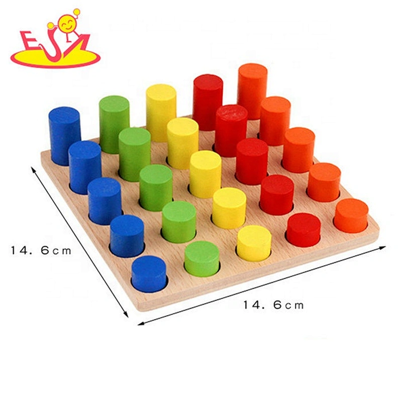 New hottest first teaching set wooden montessori baby toys for wholesale W12F082