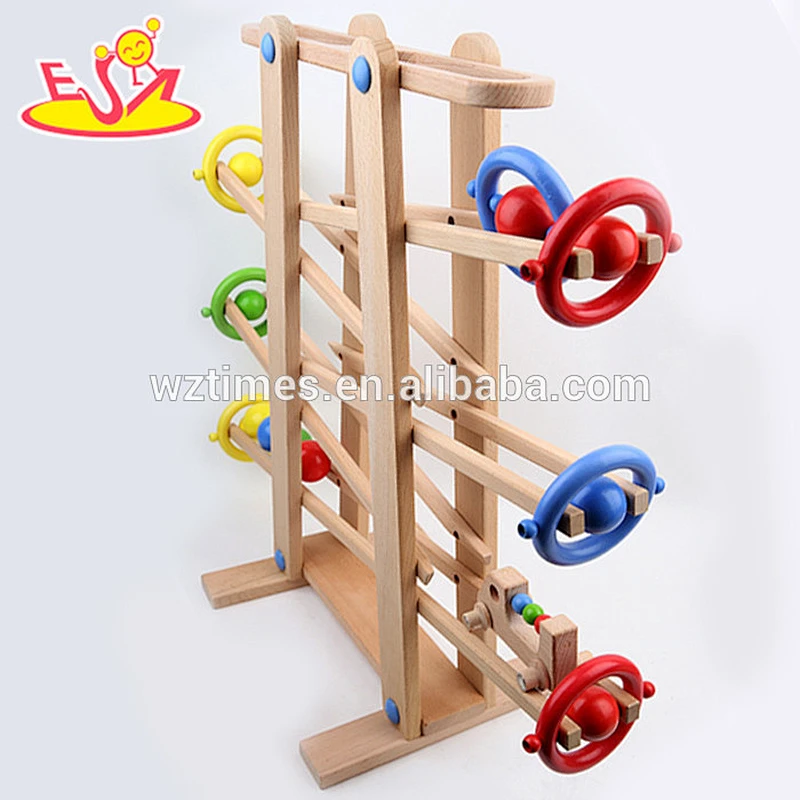 wholesale kids wooden marble runs intelligent children wooden marble runs W04C003