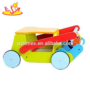 wholesale baby wooden toy walker cheap kids wooden toy walker outdoor children wooden toy walker W16E021