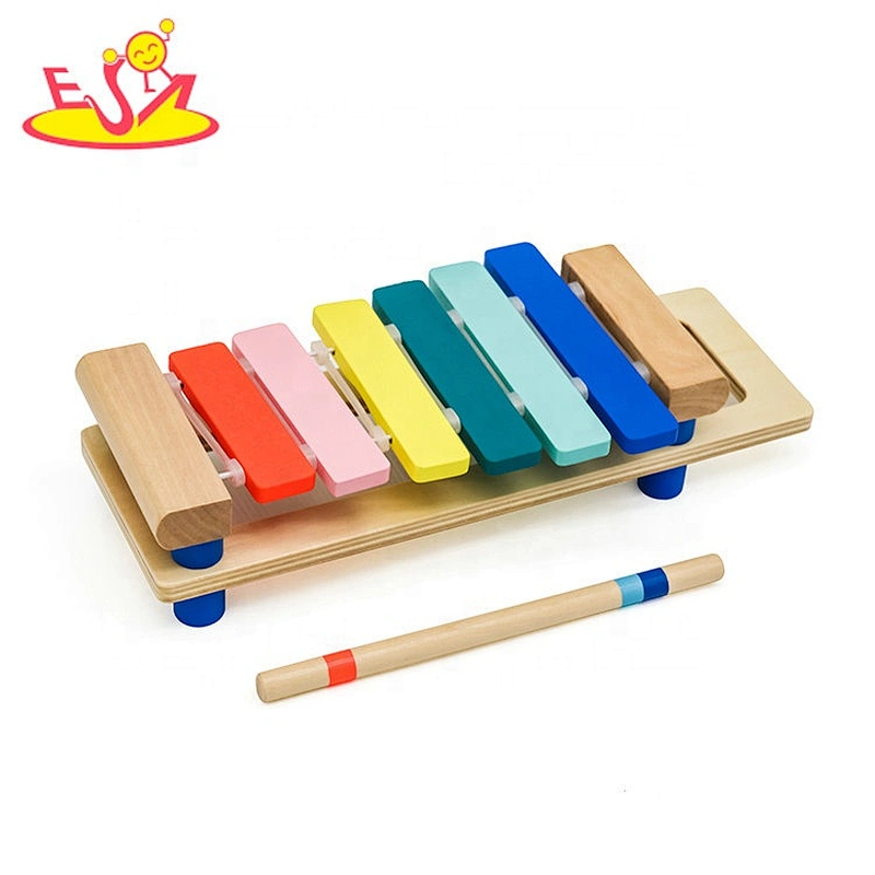 2019 New arrival educational wooden toy xylophone for kids W07C082