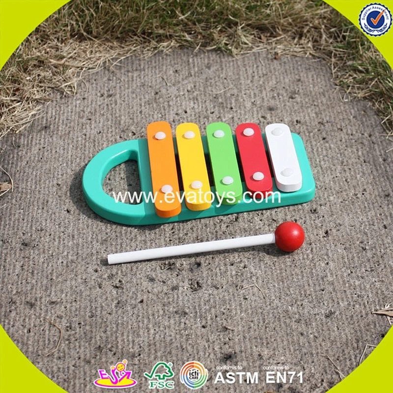 wholesale kids wooden rainbow xylophone for training music talent W07C030