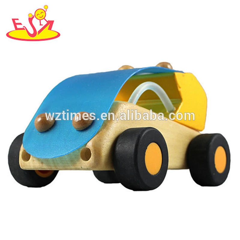 wholesale funny new wooden car toy best gift for children wooden small car toy beautiful wooden car toy W04A045