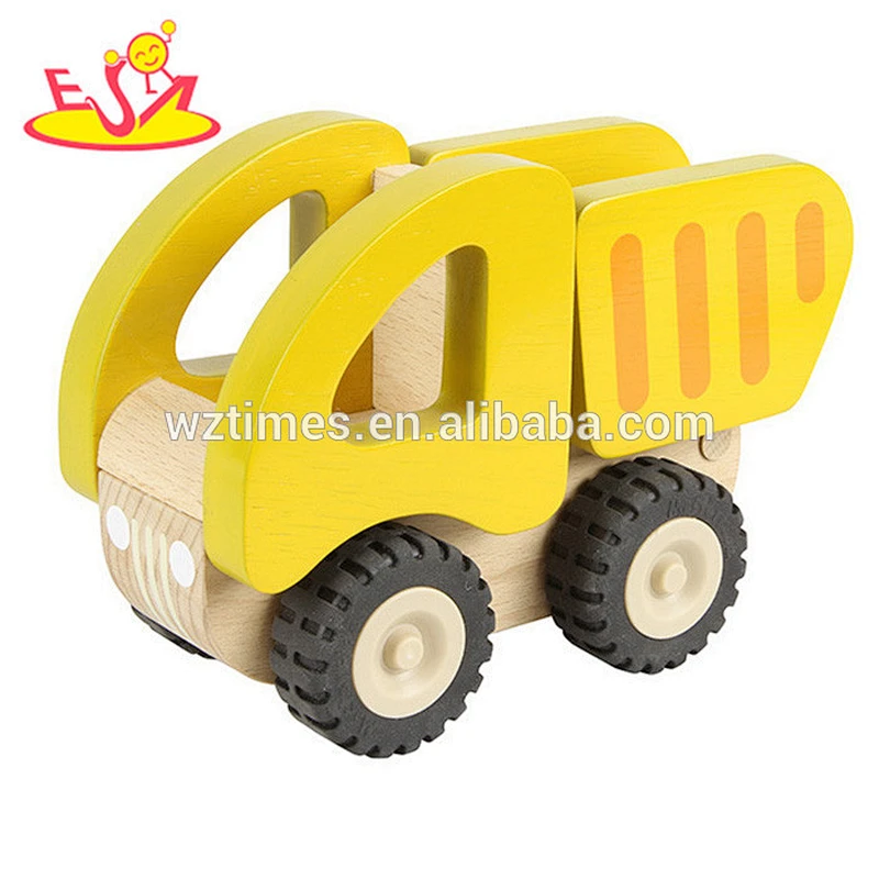 2018 hottest children wooden truck car toy fashion kids wooden truck car toy W04A243