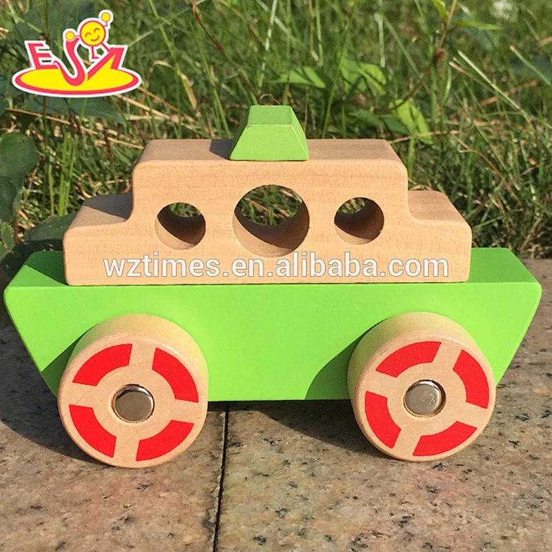 2018 wholesale environments protection miniature wooden car for kids W04A205