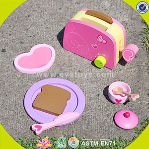 wholesale baby wooden breakfast toy , educational kids wooden breakfast set toy, funny child wooden breakfast toy W10B109