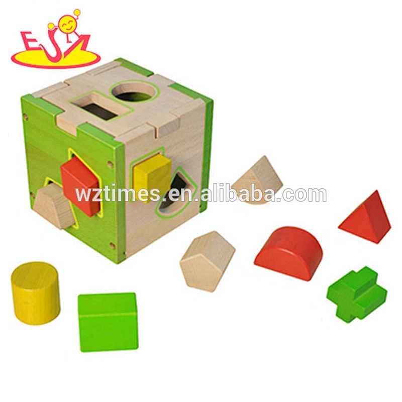 wholesale preschool children wooden puzzle box for sale W12D035