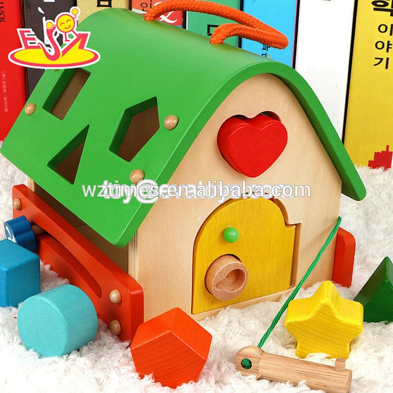 wholesale preschool children wooden puzzle box for sale W12D035