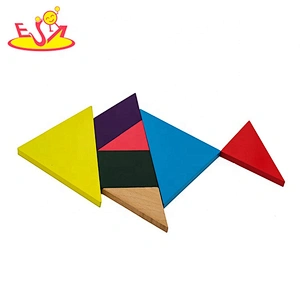 2019 Top fashion educational diy wooden tangrams for kids W11D010