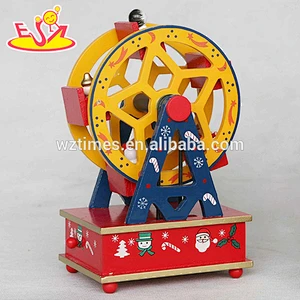 top fashion kids wooden wind up music box for Christmas W07B013C