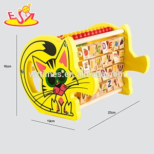 2018 Wholesale toddlers wooden early learning toys educational wood children learning toys W12D052