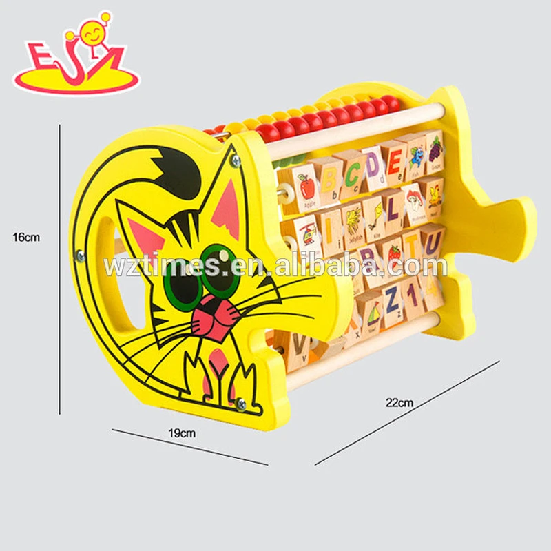 2018 Wholesale toddlers wooden early learning toys educational wood children learning toys W12D052