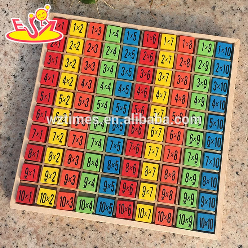 Wholesale best educational math toy multiplication table blocks for kids' early learning W11A020
