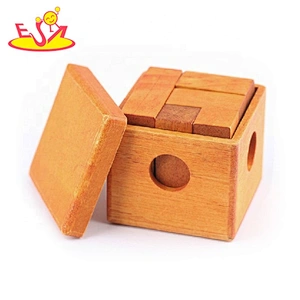 Best design intelligent wooden brain teasers for kids W11C030