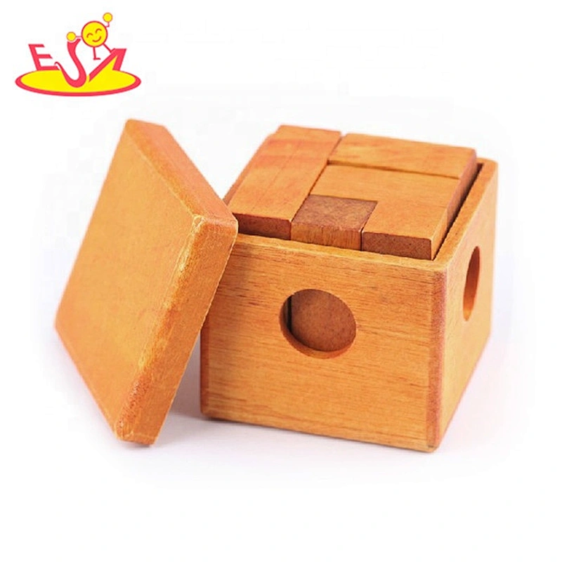 Best design intelligent wooden brain teasers for kids W11C030