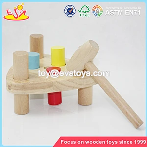 Wholesale colorful kids knock on wood toys bring fun W11G013