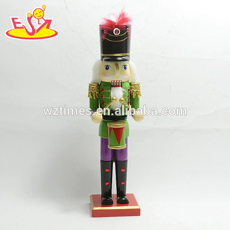 Wholesale promotional wooden kids soldier nutcracker toy as christmas gift W02A196