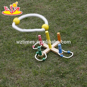 hot sale funny wooden ring toss for kids W01A162