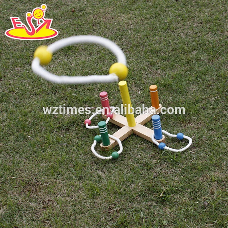 hot sale funny wooden ring toss for kids W01A162