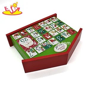 2018 wholesale wooden christmas advent calendar cheap wooden christmas advent calendar wood christmas advent calendar W02A188