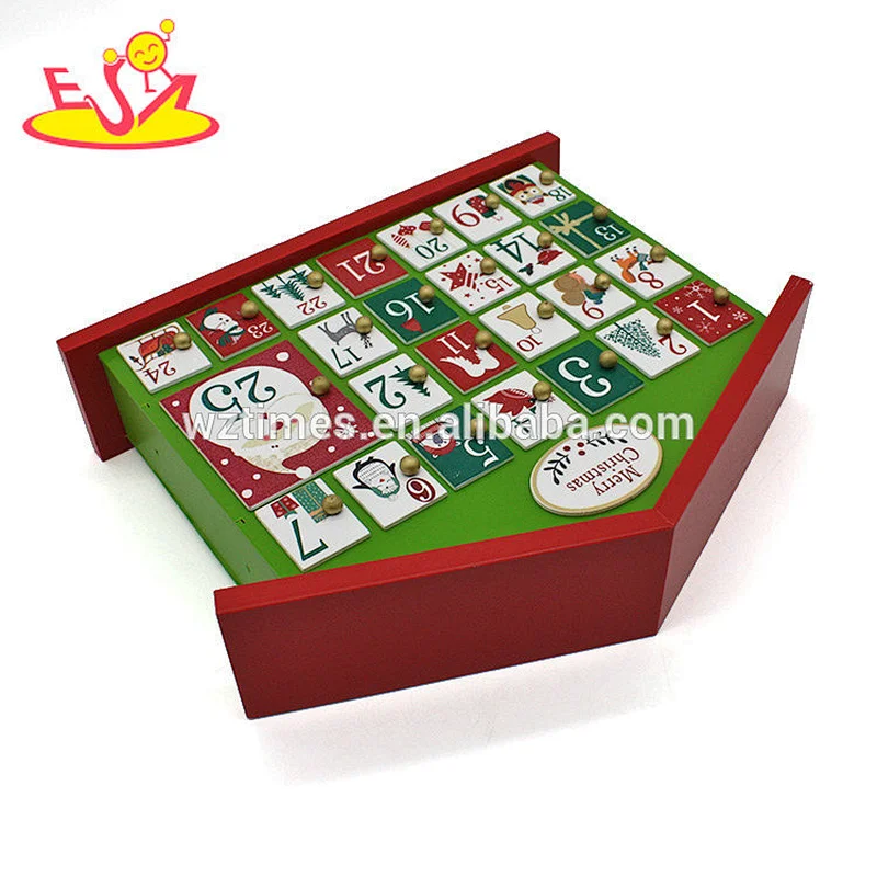 2018 wholesale wooden christmas advent calendar cheap wooden christmas advent calendar wood christmas advent calendar W02A188