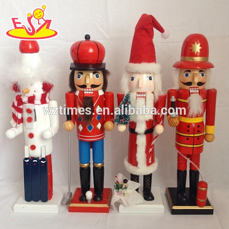 wholesale style unique fashion wooden christmas decoration nutcracker as boy birthday gift W02A071