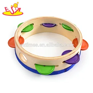 Wholesale characteristic national wind wooden musical tambourine toy for children W07F031