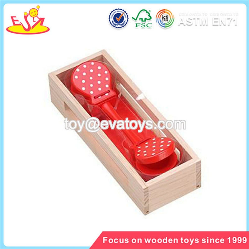 Best selling wooden Castanet toy new and popular castanets toy mini kidz castanets toy W07I036